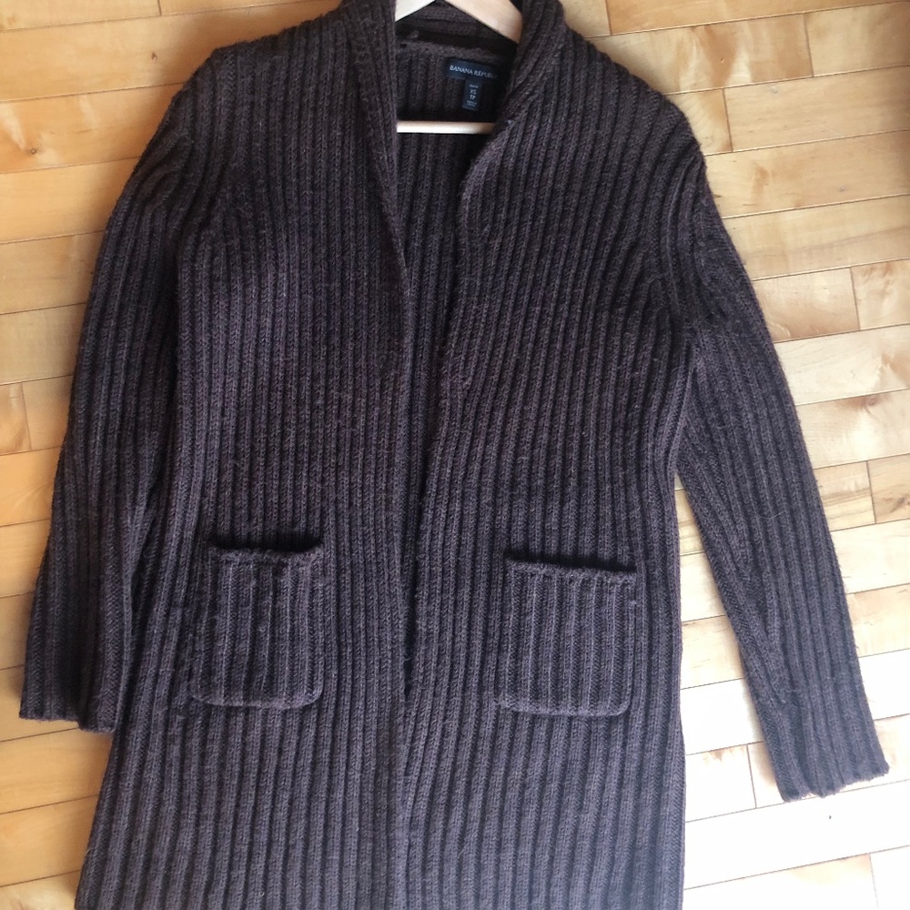 Brown tunic sweater